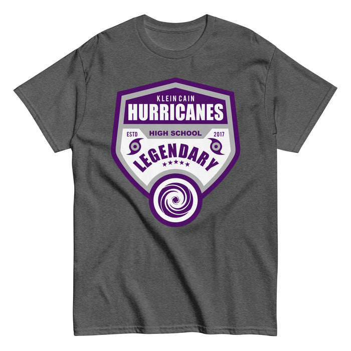 Klein Cain High School Hurricanes Dark Heather Classic T-shirt 14