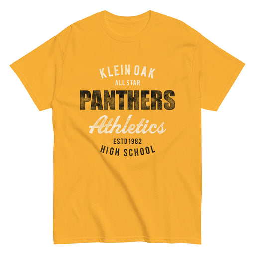 Klein Oak High School Panthers Classic Unisex Gold T-shirt 34