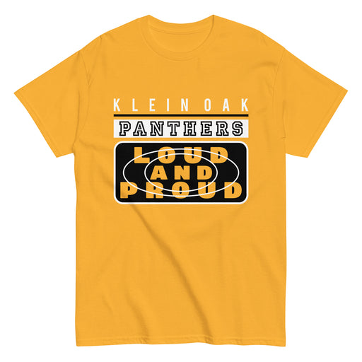 Klein Oak High School Panthers Classic Unisex Gold T-shirt 86