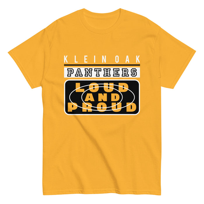 Klein Oak High School Panthers Classic Unisex Gold T-shirt 86