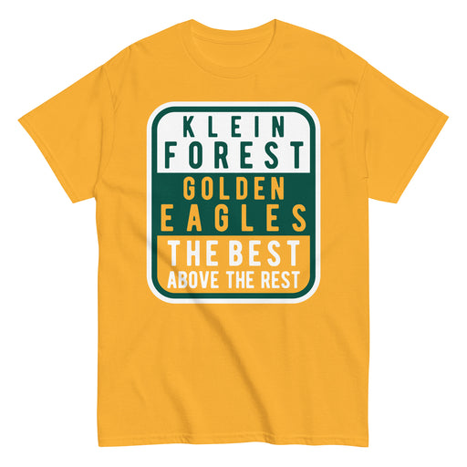 Klein Forest Golden Eagles Classic Unisex Gold T-shirt 01