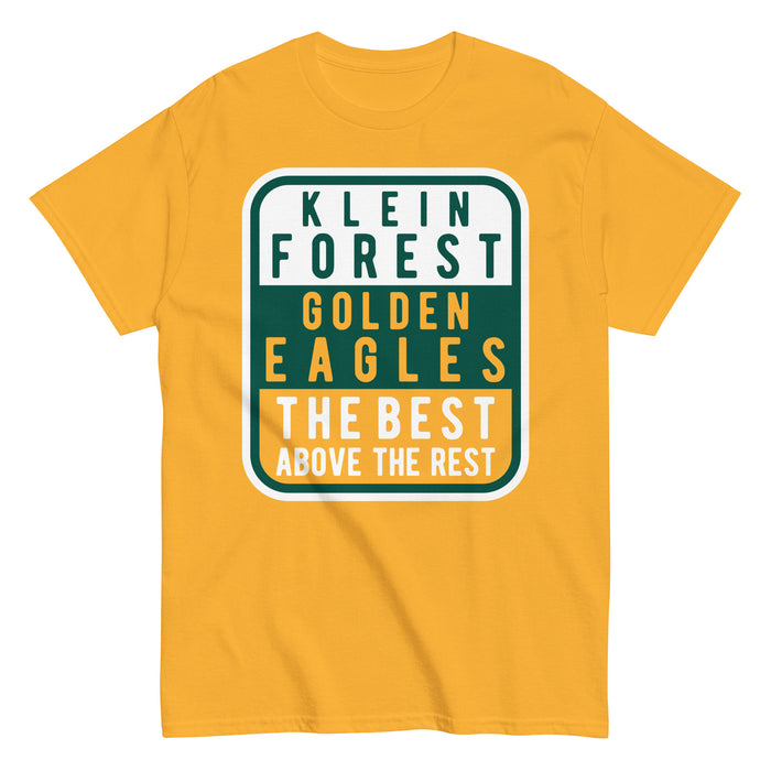 Klein Forest Golden Eagles Classic Unisex Gold T-shirt 01