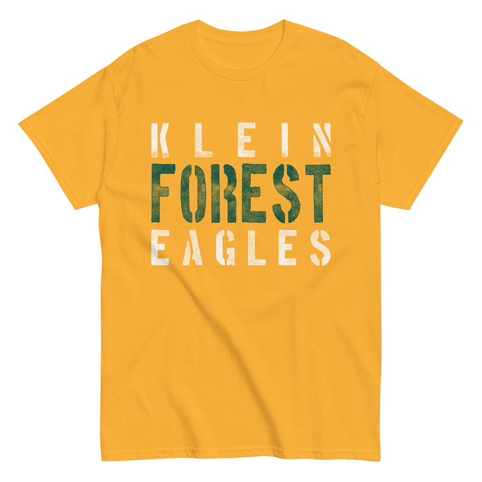 Klein Forest Golden Eagles Classic Unisex Gold T-shirt 17