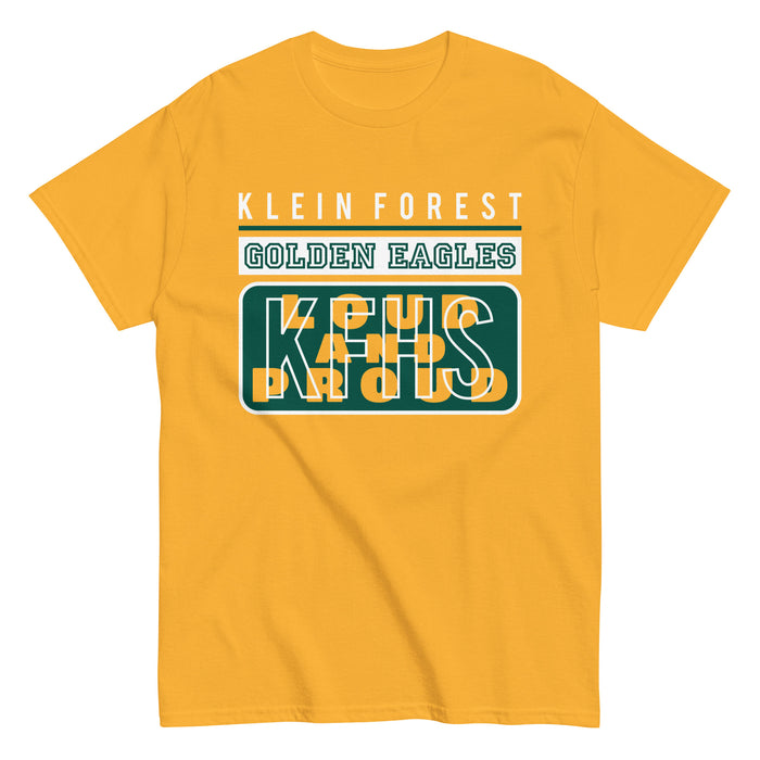 Klein Forest Golden Eagles Classic Unisex Gold T-shirt 86