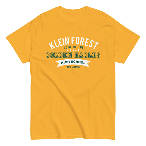 Klein Forest Golden Eagles Classic Unisex Gold T-shirt 96