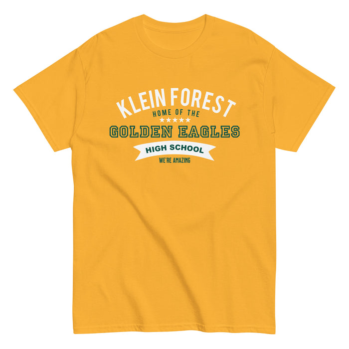 Klein Forest Golden Eagles Classic Unisex Gold T-shirt 96