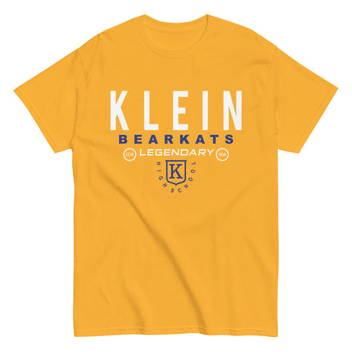 Klein High School Bearkats Classic Unisex Gold T-shirt 03