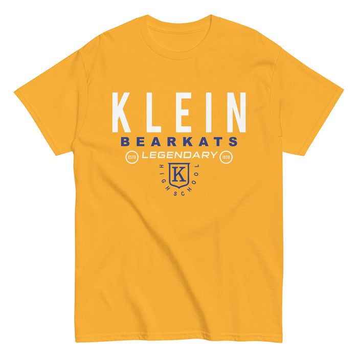 Klein High School Bearkats Classic Unisex Gold T-shirt 03