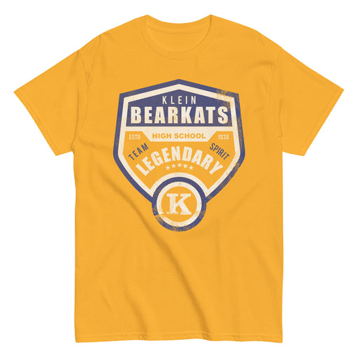 Klein High School Bearkats Classic Unisex Gold T-shirt 14