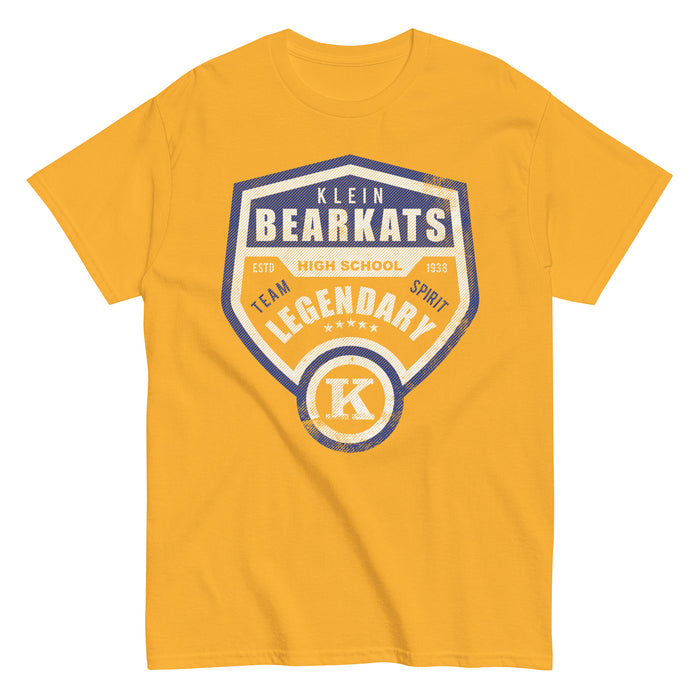 Klein High School Bearkats Classic Unisex Gold T-shirt 14