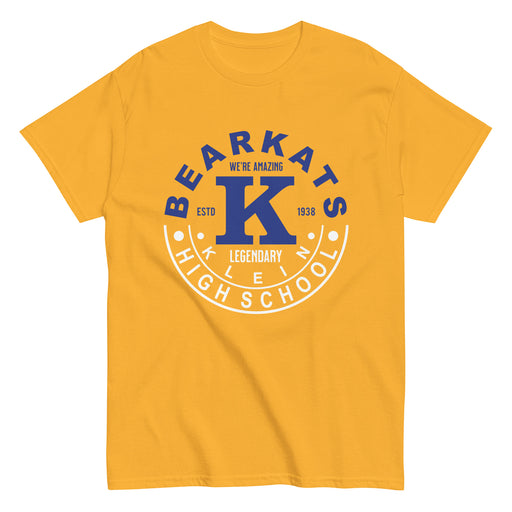 Klein High School Bearkats Classic Unisex Gold T-shirt 19