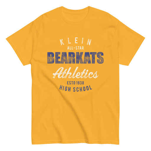 Klein High School Bearkats Classic Unisex Gold T-shirt 34