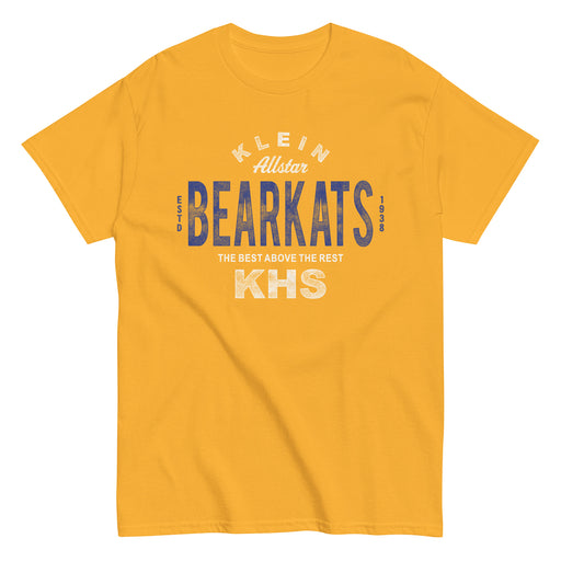 Klein High School Bearkats Classic Unisex Gold T-shirt 40