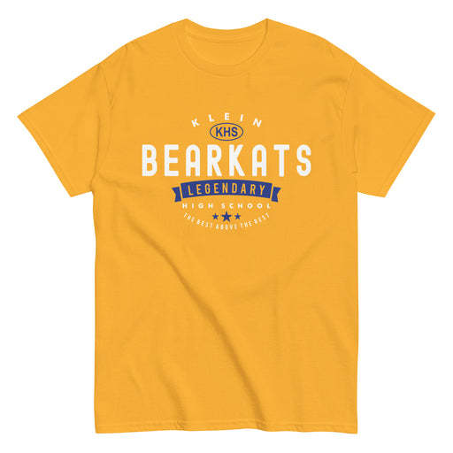 Klein High School Bearkats Classic Unisex Gold T-shirt 44