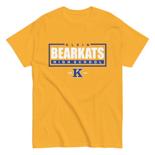 Klein High School Bearkats Classic Unisex Gold T-shirt 49