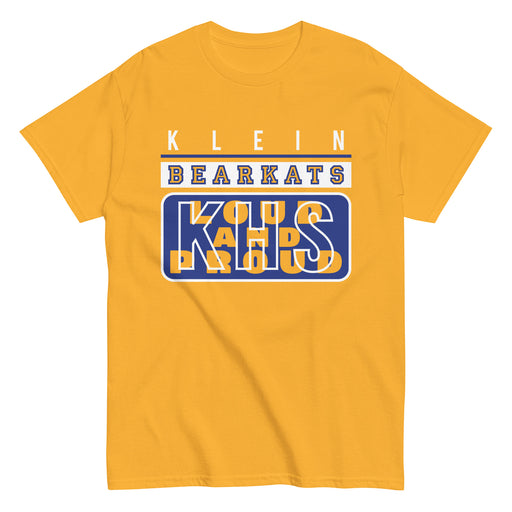 Klein High School Bearkats Classic Unisex Gold T-shirt 86