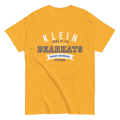 Klein High School Bearkats Classic Unisex Gold T-shirt 96