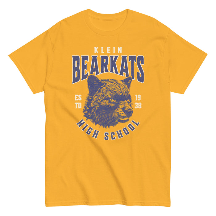 Klein High School Bearkats Classic Unisex Gold T-shirt 216