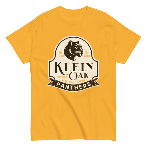 Klein Oak High School Panthers Classic Unisex Gold T-shirt 202