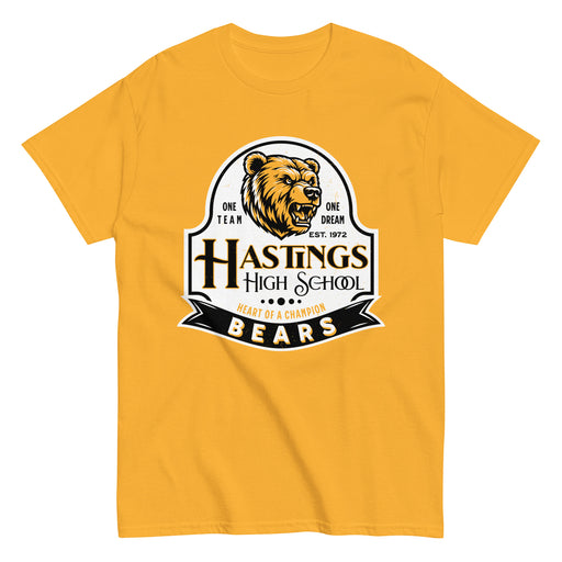 Hastings High School Bears Gold Classic Unisex T-shirt 219