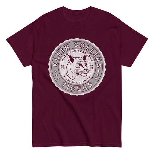 Cinco Ranch High School Cougars Classic Unisex Maroon T-shirt 212