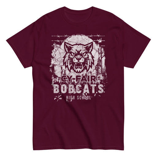 Cy-Fair High School Bobcats Maroon Classic Unisex T-shirt 202