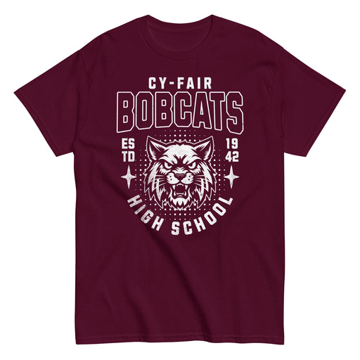 Cy-Fair High School Bobcats Maroon Classic Unisex T-shirt 204