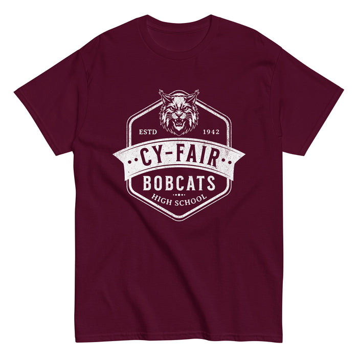 Cy-Fair High School Bobcats Maroon Classic Unisex T-shirt 209