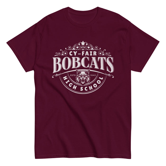 Cy-Fair High School Bobcats Maroon Classic Unisex T-shirt 211