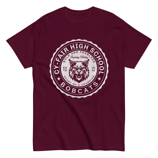 Cy-Fair High School Bobcats Maroon Classic Unisex T-shirt 216