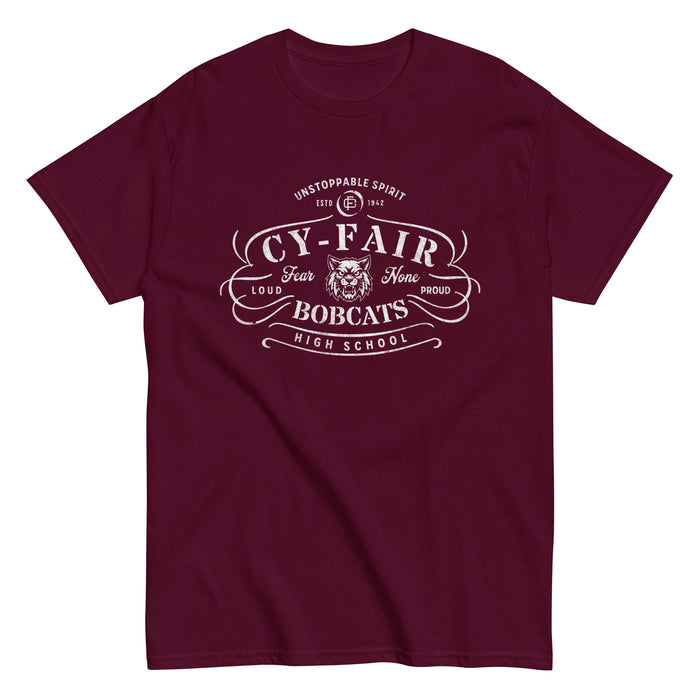 Cy-Fair High School Bobcats Maroon Classic Unisex T-shirt 221