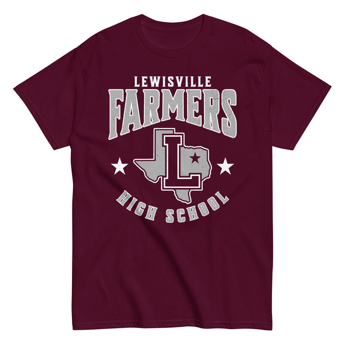 Lewisville High School Farmers Maroon Classic Unisex T-shirt 213