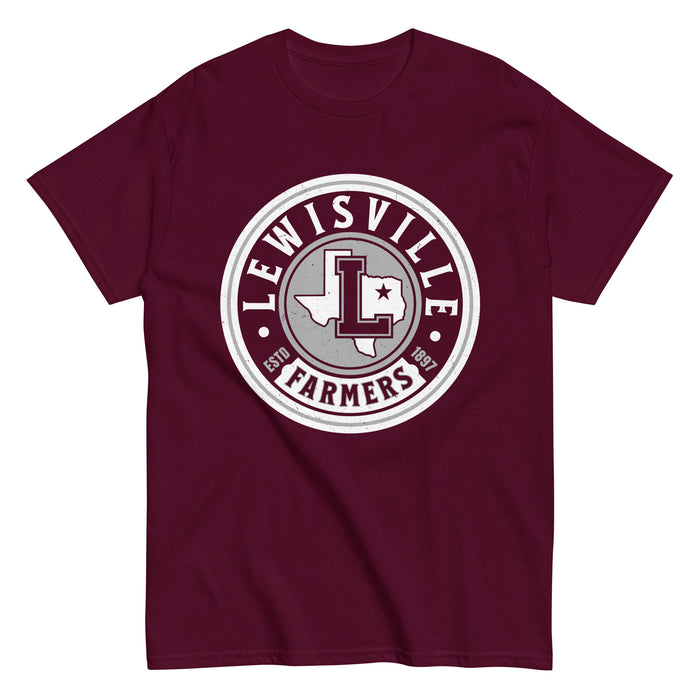 Lewisville High School Farmers Maroon Classic Unisex T-shirt 220