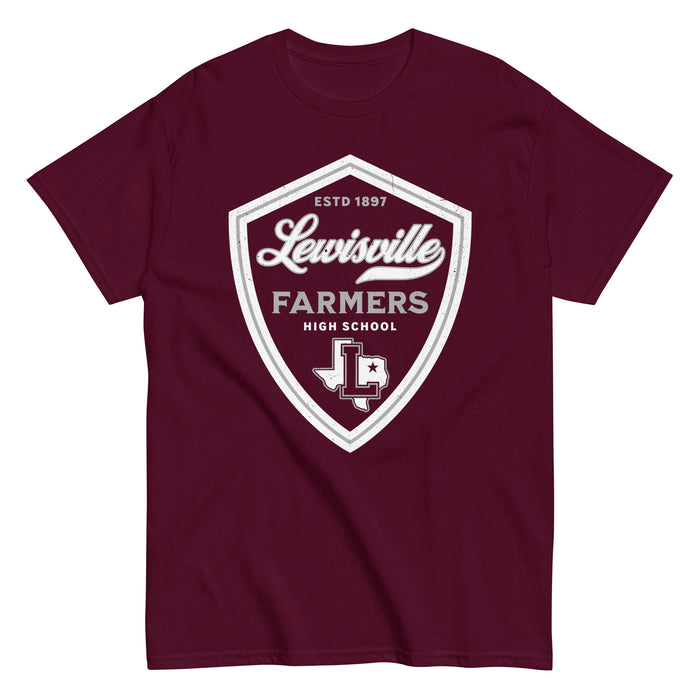 Lewisville High School Farmers Maroon Classic Unisex T-shirt 224