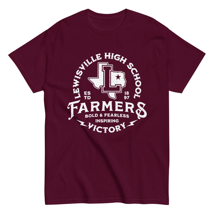 Lewisville High School Farmers Maroon Classic Unisex T-shirt 206