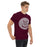 Man wearing a Cinco Ranch High School Cougars Classic Unisex Maroon T-shirt 204