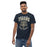 Man wearing a Klein Collins High School Tigers Classic Unisex Navy T-shirt 212a