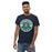 Man wearing Cypress Ridge High School Rams Navy Classic Unisex T-shirt 203