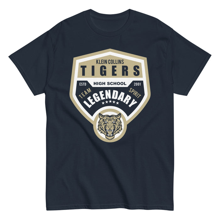 Klein Collins High School Tigers Classic Unisex Navy T-shirt 14