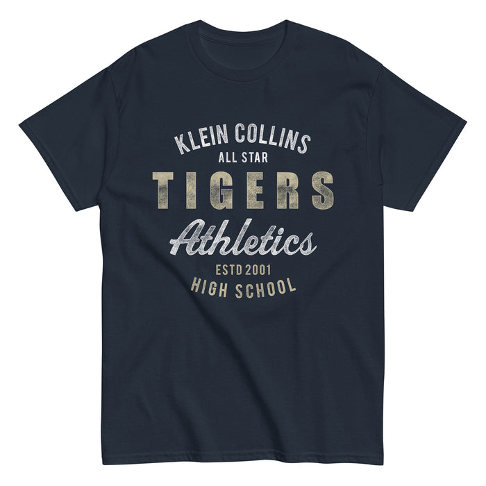 Klein Collins High School Tigers Classic Unisex Navy T-shirt 34