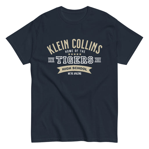 Klein Collins High School Tigers Classic Unisex Navy T-shirt 96