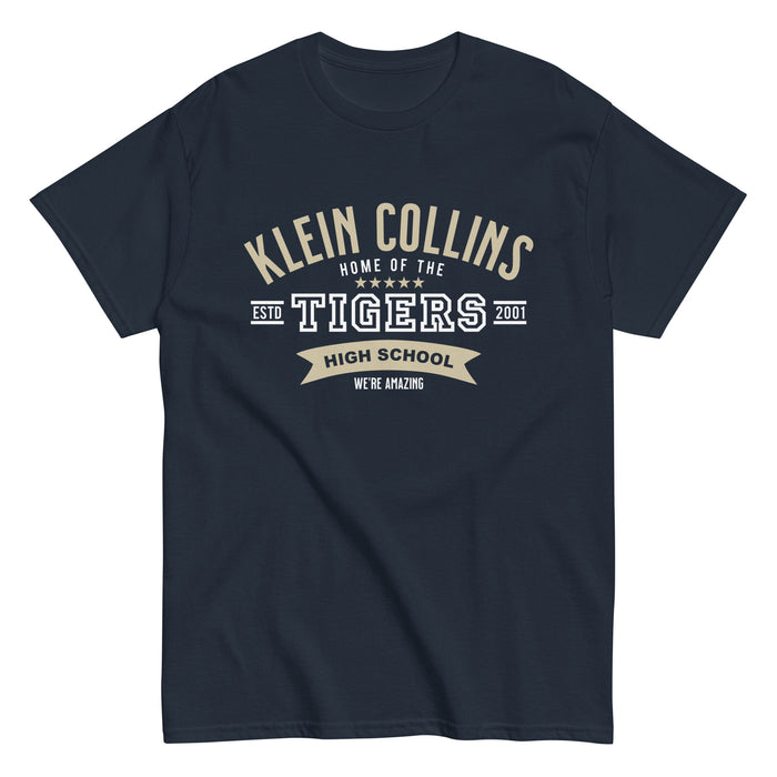 Klein Collins High School Tigers Classic Unisex Navy T-shirt 96