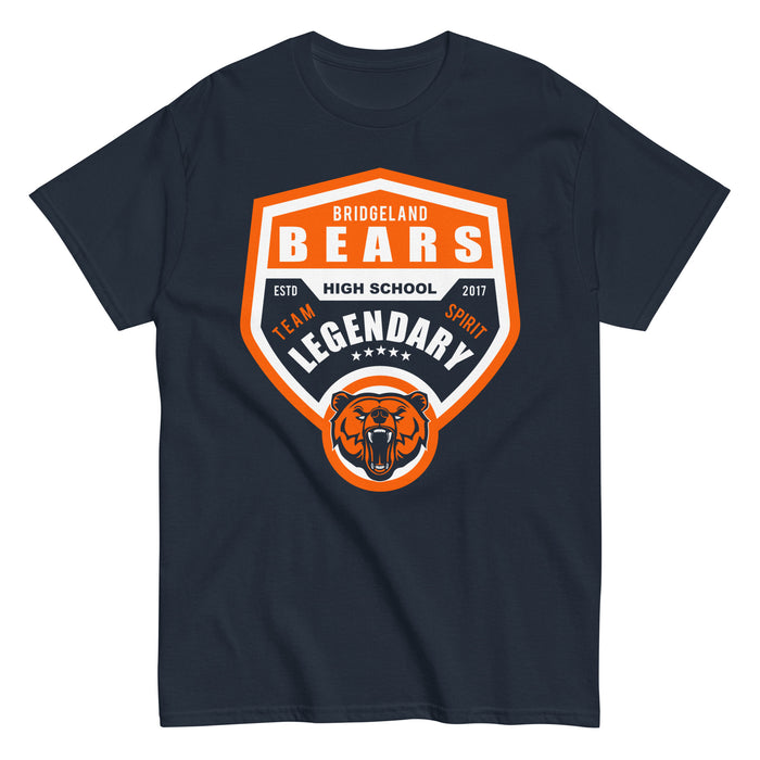 Bridgeland High School Bears Classic Unisex Navy T-shirt 14