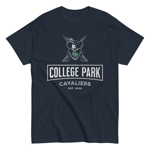 College Park High School Cavaliers Classic Unisex Navy T-shirt 204