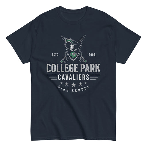 College Park High School Cavaliers Classic Unisex Navy T-shirt 206