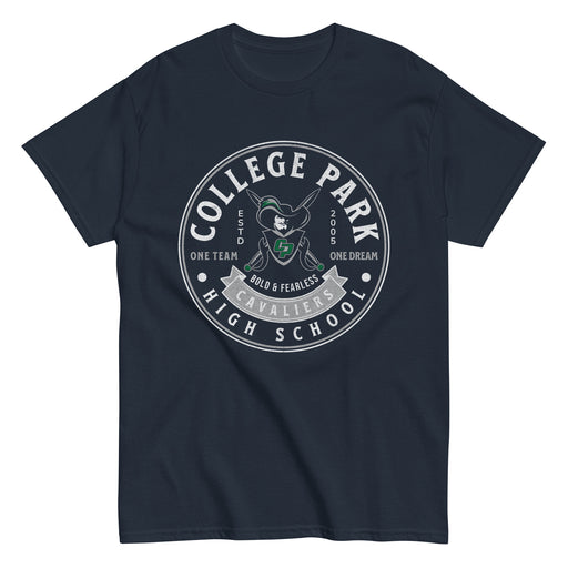 College Park High School Cavaliers Classic Unisex Navy T-shirt 212