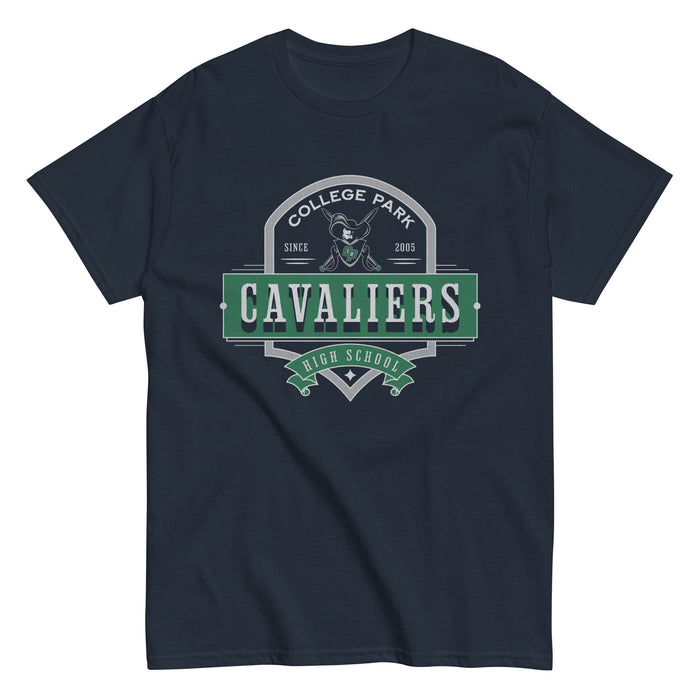 College Park High School Cavaliers Classic Unisex Navy T-shirt 223