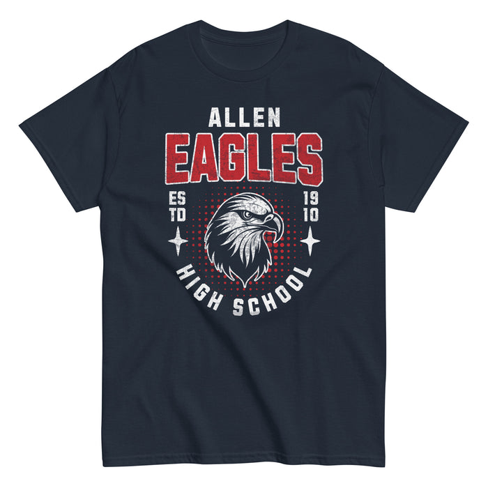 Allen High School Eagles Classic Unisex Navy T-shirt 201