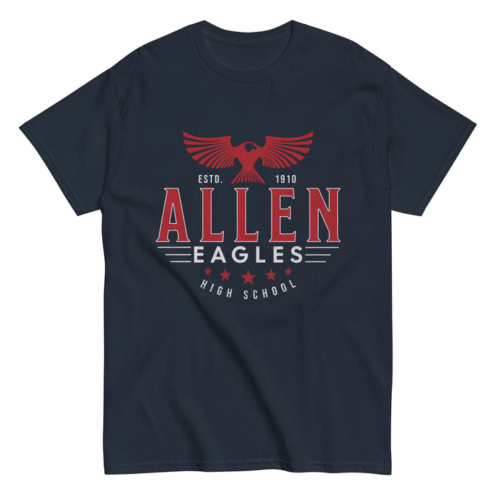 Allen High School Eagles Classic Unisex Navy T-shirt 203