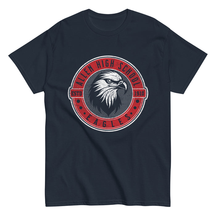 Allen High School Eagles Classic Unisex Navy T-shirt 207